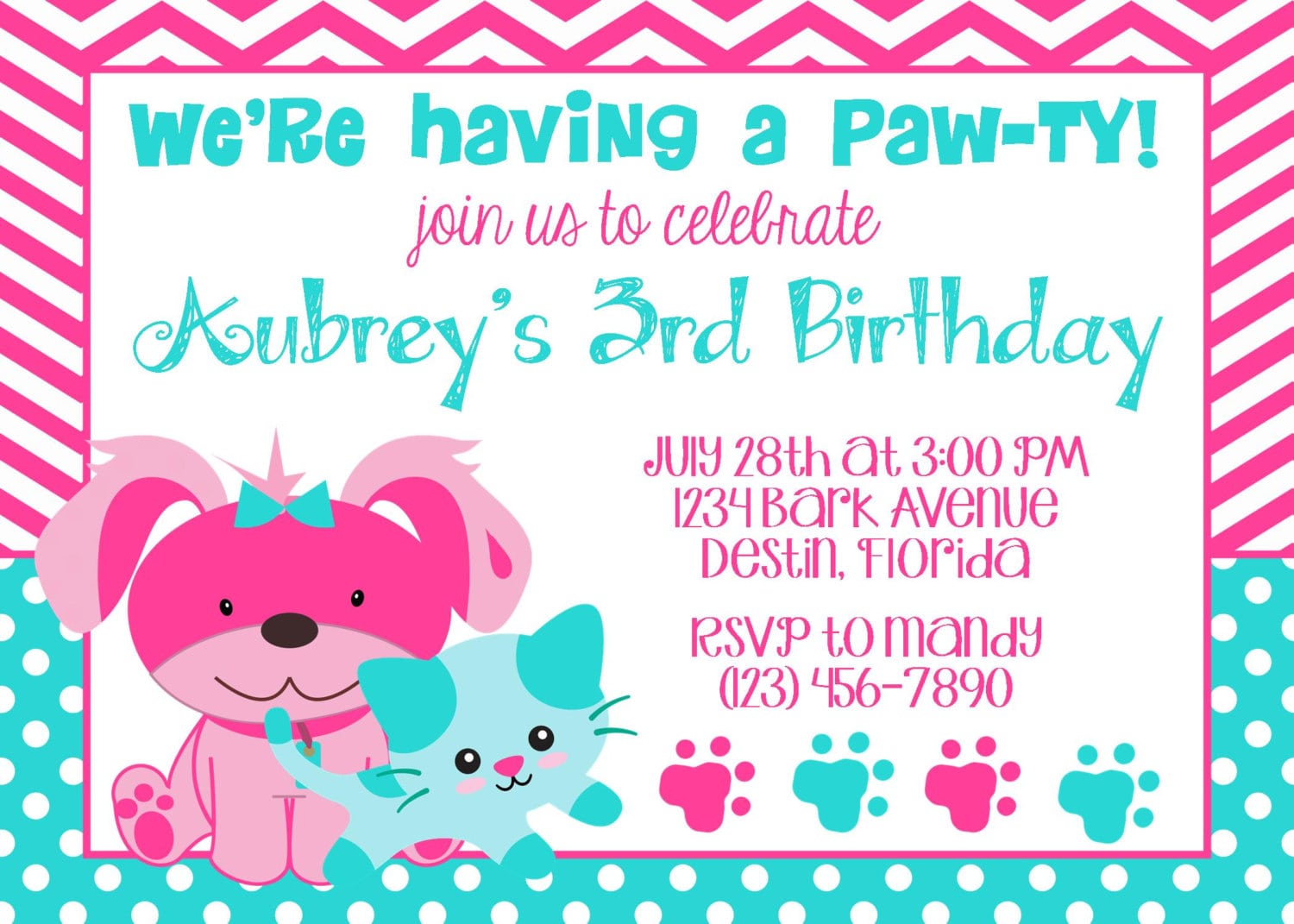 Puppy Party Invitations â Fleeciness Info